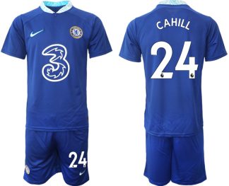 Chelsea Hemmatröja Herr 2022-23 Kortärmad + Korta byxor med namn CAHILL 24