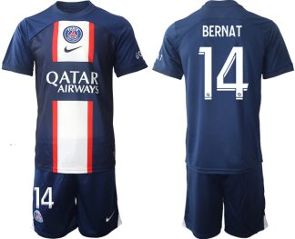 BERNAT #14 Paris Saint-Germain PSG Hemmatröja Herr 2023 Kortärmad + Korta byxor