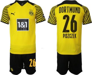 Piszczek #26 Borussia Dortmund Hemmatröja Herr 2023 Kortärmad+ Korta byxor