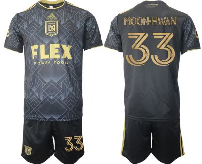 Billiga Fotbollströjor LAFC Los Angeles FC Hemmatröja Herr 2023 Kortärmad + Korta byxor MOON-HWAN 33