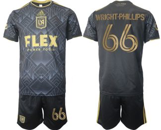 WRIGHT-PHILLIPS #66 LAFC Los Angeles FC Hemmatröja Herr 2023 Kortärmad + Korta byxor