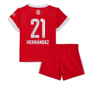 FC Bayern München Hemmatröja 22/23 fotbollströja set för barn Hernandez 21