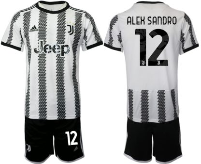 Fotbollsset Herr Juventus Hemmatröja 2022-23 Kortärmad + Korta byxor SANDRO 12