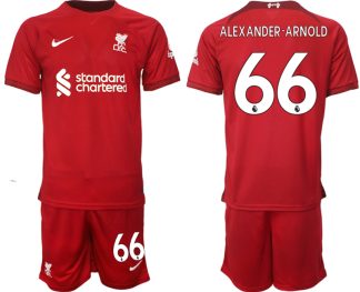 Fotbollströjor Billigt Liverpool Hemmatröja Herr 2023 Kortärmad + Korta byxor ALEXANDER-ARNOLD 66