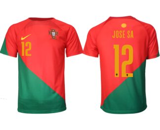 Fotbollströjor Billigt Portugal Hemmatröja VM 2022 Herr Kortärmad med tryck JOSE SA 12