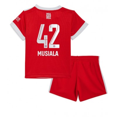 Köpa Bayern München Fotbollströjor Barn Hemma tröja 22/23 T-shirt Kortärmad + Korta byxor Musiala 42