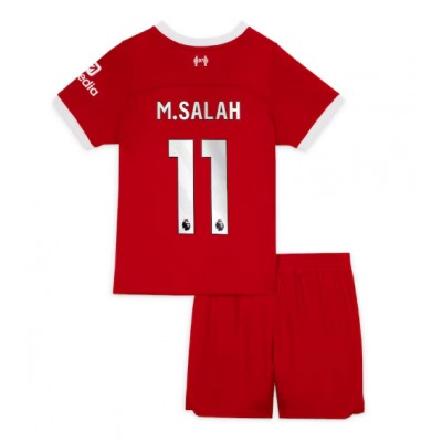 Fotbollströja Liverpool Hemma tröjor Barn 2023-24 Mohamed Salah 11