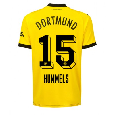Herr Borussia Dortmund BVB matchtröjor Hemmatröja Fotbollströjor Kortärmad Mats HUMMELS 15