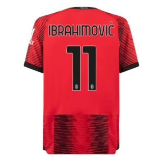 Herr Fotbollströjor AC Milan Hemma Tröja 2023-24 Kortärmad Zlatan IBRAHIMOVIĆ 11