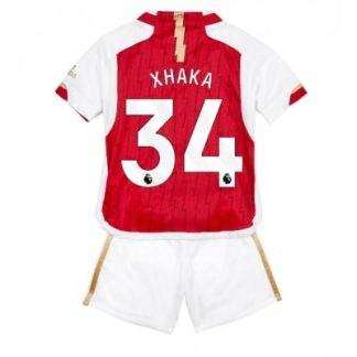 Fotbollsset Barn Arsenal Hemma Tröjor 2023-24 Granit Xhaka 34