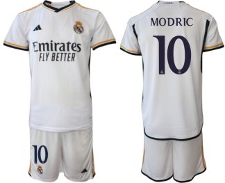 Köpa Fotbollströjor Real Madrid Hemma tröja 2023-2024 Herr med tryck MODRIC 10