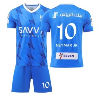 Al-Hilal Hemmatröja Barn 2023-24 Fotbollströjor Kortärmad Matchställ Neymar Jr 10