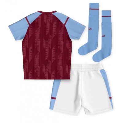 Billigt Aston Villa Hemmatröja Barn 2023-24 Fotbollskläder Set-1