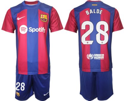 Billigt Fotbollskläder Barcelona Borta Tröja 2023/24 för Herr BALDE 28