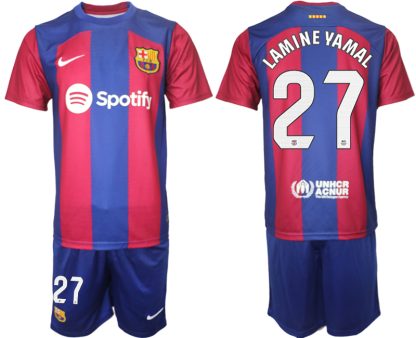 Billigt Fotbollskläder Barcelona Borta Tröja 2023/24 för Herr LAMINE YAMAL 27