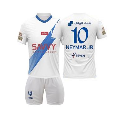 Al-Hilal Bortatröja 2023-24 Fotbollströjor barn med tryck Neymar Jr 10