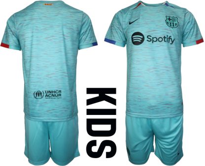 Babykläder Fotbollsset Barcelona Tredje Tröja Barn 2023-24 på nätet