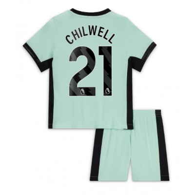 Billiga Fotbollströjor barn Chelsea Tredje Tröja Barn 2023-24 med tryck Ben Chilwell 21