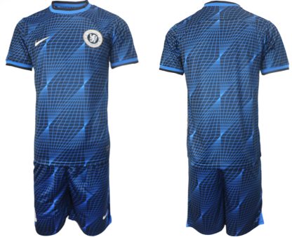 Billiga Fotbollströjor Herr Chelsea Bortatröja 2023-2024 Tracksuit set med eget namn