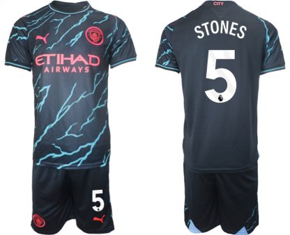Billiga Fotbollströjor Herr Manchester City Tredje Tröja 2023-24 John Stones 5