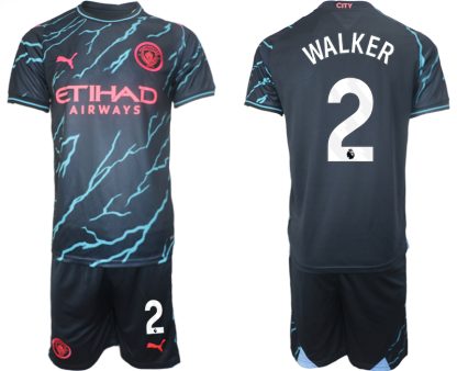 Billiga Fotbollströjor Herr Manchester City Tredje Tröja 2023-24 Kyle Walker 2