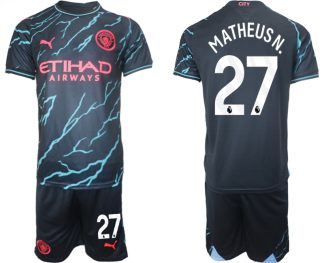 Billiga Fotbollströjor Herr Manchester City Tredje Tröja 2023-24 Matheus Nunes 27