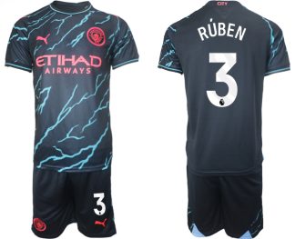 Billiga Fotbollströjor Herr Manchester City Tredje Tröja 2023-24 Ruben Dias 3