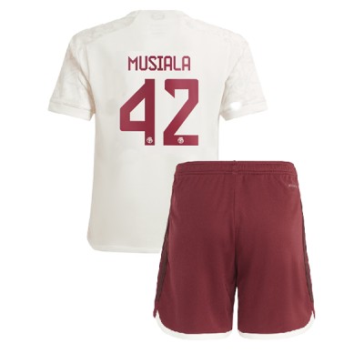 Fotbollströjor Set Billigt barn Bayern Munich Tredje Tröja 2023-24 Jamal Musiala 42
