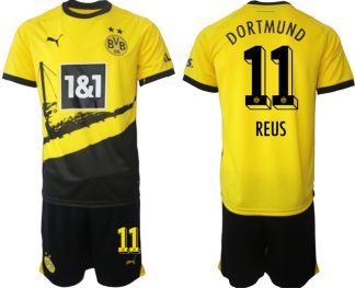 Herr Fotbollströjor set Borussia Dortmund BVB 2023-24 Hemmatröja med tryck REUS 11