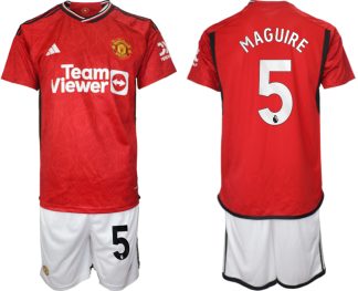 Köpa Billiga Manchester United Hemmatröja 2023-24 för Herr MAGUIRE 5