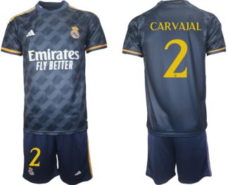 Real Madrid Bortatröja 2023-24 fotbollströja set för Herr med namn CARVAJAL 2