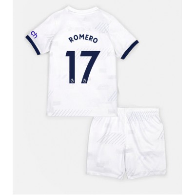 Billiga Fotbollströjor barn Tottenham Hotspur 2023-24 Hemma tröja Cristian Romero 17