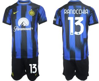 Köp Fotbollstroja set Inter Milan för Herr 2023-2024 Hemmatröja Andrea Ranocchia 13