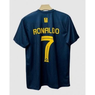 Billiga Fotbollströjor Al-Nassr Bortatröja Kit Herr blå 2023-2024 Cristiano Ronaldo 7