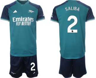 Billiga Fotbollströjor Herr set Arsenal Tredje Tröja 2023-2024 William Saliba 2