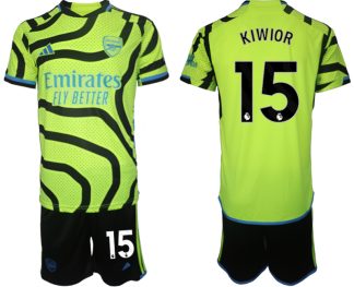 Billiga Matchtröja Herr set Arsenal Bortatröja 2023-2024 Jakub Kiwior 15