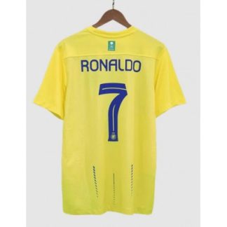 Köp Billiga Fotbollströjor Al-Nassr Hemmatröja Kit Herr gul 2023-2024 Cristiano Ronaldo 7