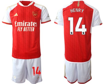 Köp Fotbollstroja Herr Arsenal Hemmatröja 2023-24 röd Kortärmad + Korta byxor Thierry Henry 14