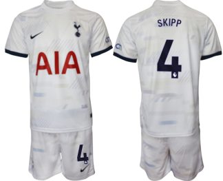 matchtröjor fotboll Tottenham Hotspur Hemma tröja set 2023 2024 Oliver Skipp 4