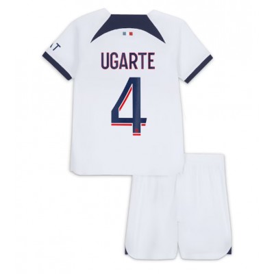 Billiga Fotbollströjor Paris Saint-Germain PSG Bortatröja Kit Barn 2023-24 Manuel Ugarte 4