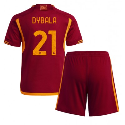 Billiga matchtröja Barn AS Roma Hemmatröja 2023-24 Paulo Dybala 21