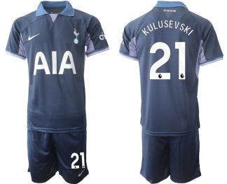 Billiga matchtröja herr Tottenham Hotspur Bortatröja 2023-2024 Dejan Kulusevski 21