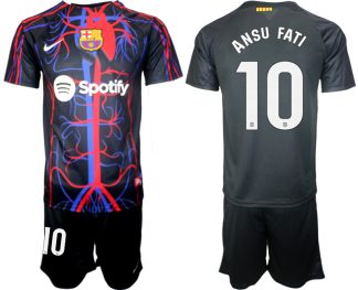 Köpa matchtröjor fotboll Herr Patta x FC Barcelona 2023-2024 Ansu Fati 10