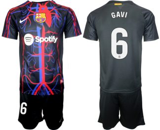 Köpa matchtröjor fotboll Herr Patta x FC Barcelona 2023-2024 Gavi 6