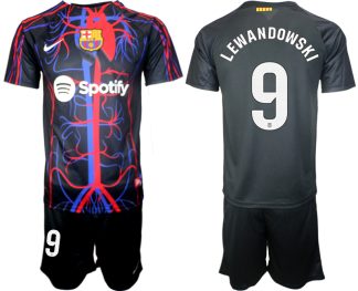 Köpa matchtröjor fotboll Herr Patta x FC Barcelona 2023-2024 Robert Lewandowski 9