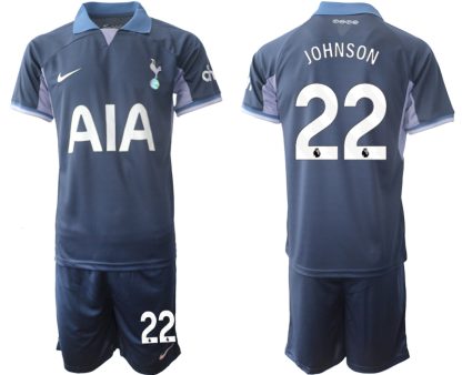 Billiga matchtröja herr Tottenham Hotspur Bortatröja 2023-2024 Brennan Johnson 22