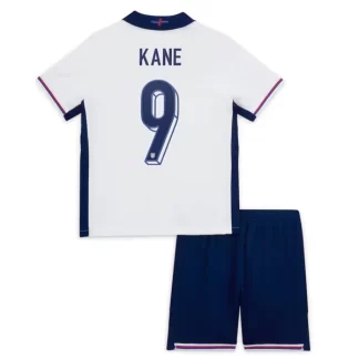 Barn England Fotbollströja Hemmaställ EM 2024 med tryck Kane 9
