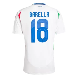 Billiga Italien Fotbollströja Bortaställ EM 2024 Barella 18
