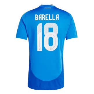 Billiga Italien Fotbollströja Hemmaställ EM 2024 Barella 18