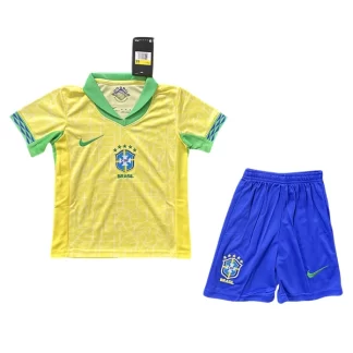 Brasilien Fotbollströjan Barn Hemmaställ Copa América 2024